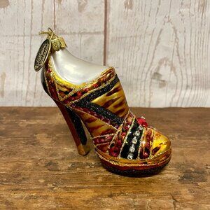 Katherine's Collecton Glass Blown Embellished High Heel Shoe Ornament